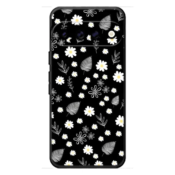 Чехол с рисунком «цветение на чорном» для Google Pixel 11