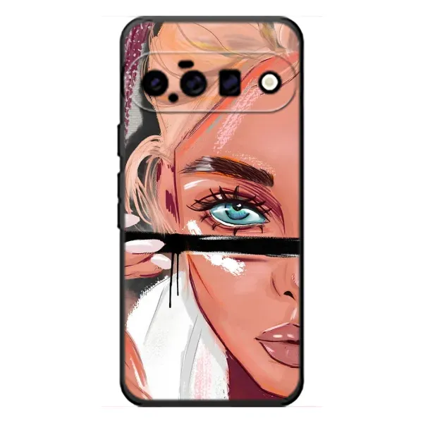 Чехол с рисунком «Девушка и ресницы» для Google Pixel 11