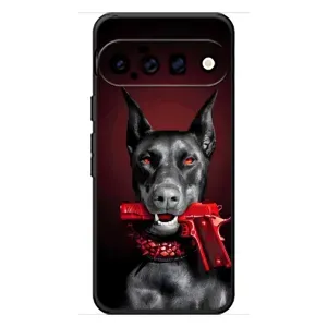 Чехол ДОБЕРМАН для Google Pixel 11 (Доберман злой)