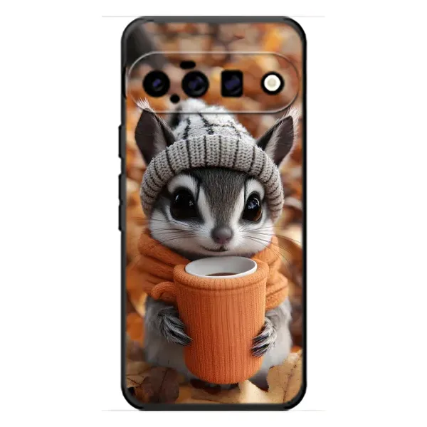 Чехол с рисунком «Грызунчик с кофе» для Google Pixel 11 Чехол с рисунком «Грызунчик с кофе» для Google Pixel 11