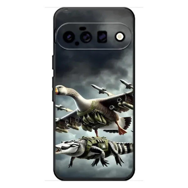 Чехол с рисунком «Гусини и крокодило» для Google Pixel 11 Чехол с рисунком «Гусини и крокодило» для Google Pixel 11