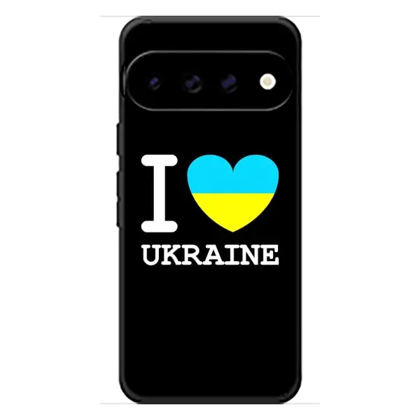 Чехол с рисунком «I Love Ukraine» для Google Pixel 11 Чехол с рисунком «I Love Ukraine» для Google Pixel 11