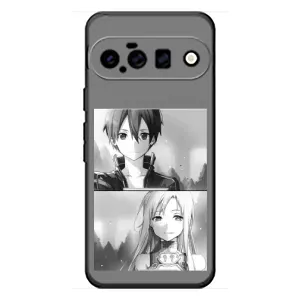 Чехол с персонажами АНИМЕ на Google Pixel 11 (Кирито-Асуна)