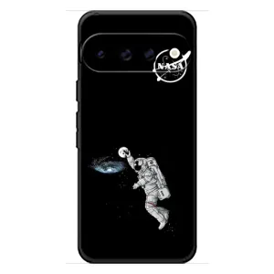 Силиконовый бампер с принтом "Наса" на Google Pixel 11 (Космонавт баскетболист)