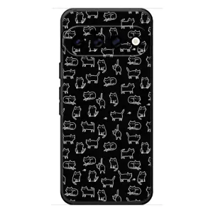 Чехол на тематику: Коты для Google Pixel 11 (Котики на черном)