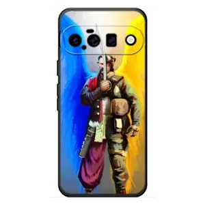 Чохол з картинкою (Патріотичний КОЗАК) на Google Pixel 11 (КОЗАК  з крилами)