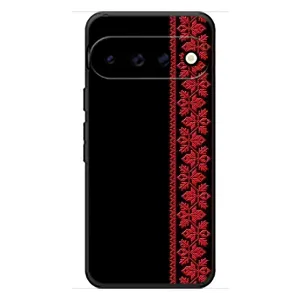 Силіконовый Чохол на Google Pixel 11 (Червона вишиванка)