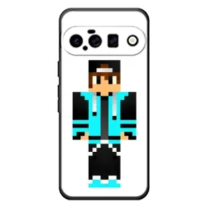 Чохли для Google Pixel 11 (Персонажі МайнКрафт) (Хлопчик у блакитному)