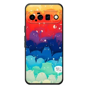 Силиконовый чехол с котиком для Google Pixel 11 (Mew)