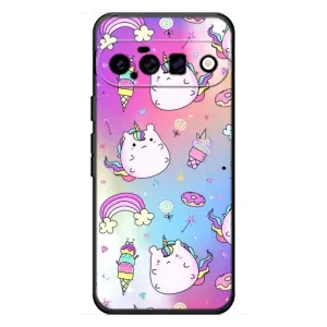 Чехол Unicorn на Google Pixel 11 (Радуга и Единорог)