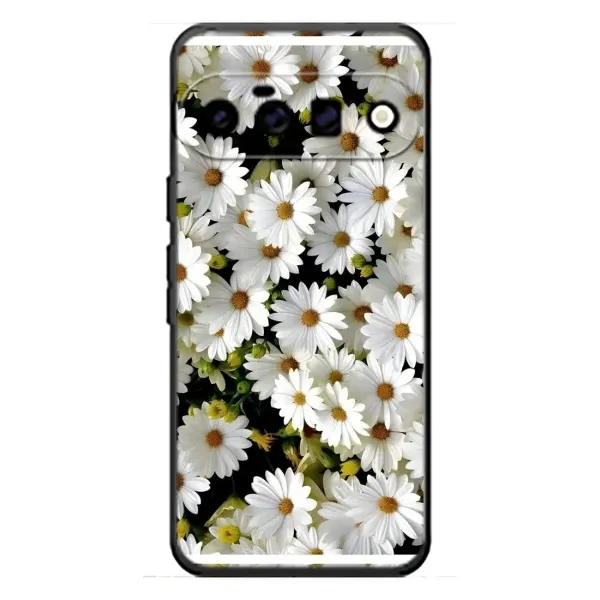 Чехол с рисунком «Рамка в ромашках» для Google Pixel 11 Чехол с рисунком «Рамка в ромашках» для Google Pixel 11