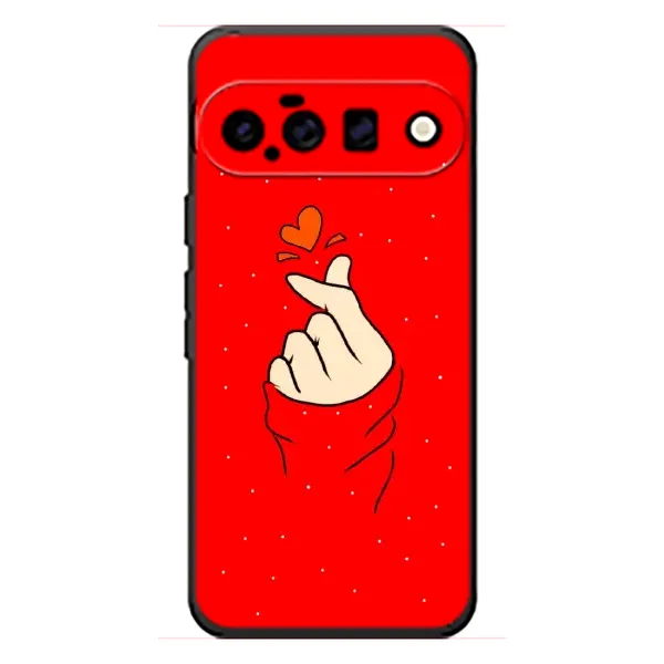 Чехол с рисунком «Сердце на красном» для Google Pixel 11