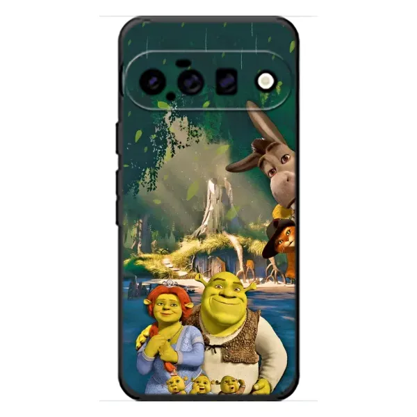 Чехол с рисунком «Шрек и Фиона» для Google Pixel 11 Чехол с рисунком «Шрек и Фиона» для Google Pixel 11