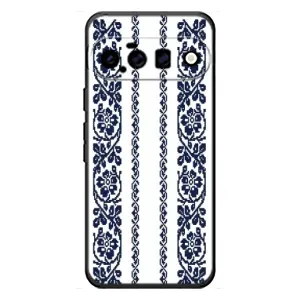 Силіконовый Чохол на Google Pixel 11 з картинкой Вишиванки (Синя вишиванка)