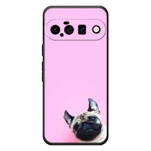 Бампер для Google Pixel 11 с картинкой "Песики" (Собака на розовом)