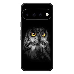Чехлы с принтом СОВЫ для Google Pixel 11 (Сова на чёрном)