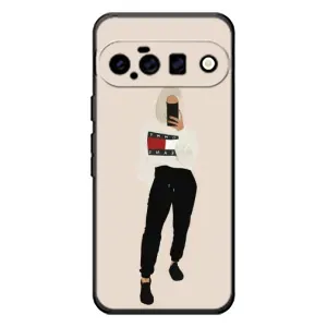 Силиконовый Чехол на Google Pixel 11 с картинкой Стильных Девушек (Стильная)