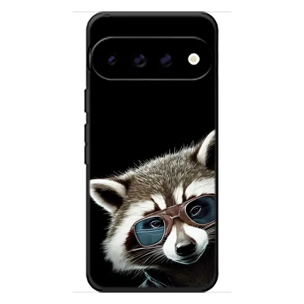 Чехол с рисунком «Стильный Енот» для Google Pixel 11 Чехол с рисунком «Стильный Енот» для Google Pixel 11