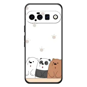 Чехлы с изображением разных животных для Google Pixel 11 (Удивленные медвеженки)