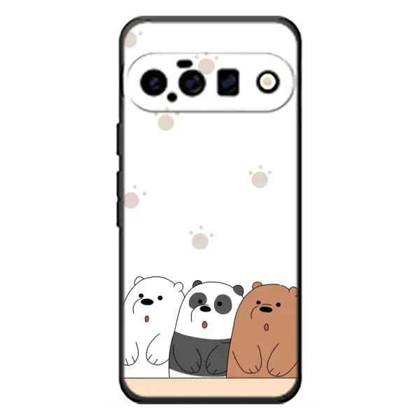 Чехол с рисунком «Удивленные медвеженки» для Google Pixel 11 Чехол с рисунком «Удивленные медвеженки» для Google Pixel 11