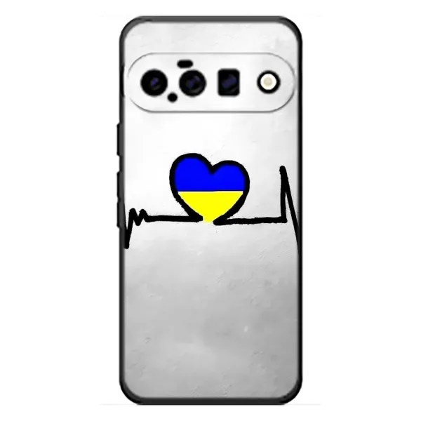 Чохол з малюнком «Українська кардіограма» для Google Pixel 11 Чохол з малюнком «Українська кардіограма» для Google Pixel 11