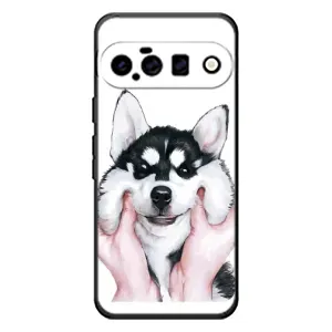 Бампер для Google Pixel 11 с картинкой "Песики" (Собака Хаски)