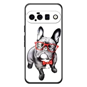 Бампер для Google Pixel 11 с картинкой "Песики" (В очках)