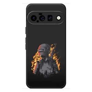 Чохол з картинкою "Герой Pubg" на Google Pixel 11 (В полум'ї)
