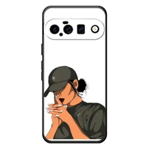 Силиконовый Чехол на Google Pixel 11 с картинкой Стильных Девушек (В зеленом)