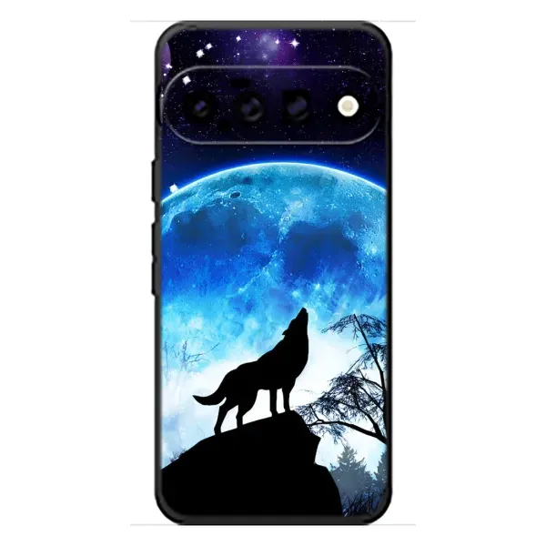 Чохол з малюнком «Виє на місяць» для Google Pixel 11 Чохол з малюнком «Виє на місяць» для Google Pixel 11