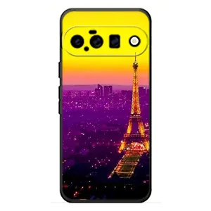 Чехол с Эйфелевой башней на Google Pixel 11 (Яркая башня)