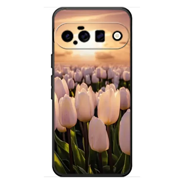 Чехол с рисунком «Закат с цветами» для Google Pixel 11