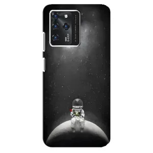Силиконовый Чехол с принтом "Космонавты" на Google Pixel 2 XL (Космонавт романтик)