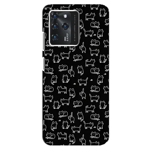 Чехол с рисунком «Котики на черном» для Google Pixel 2 XL