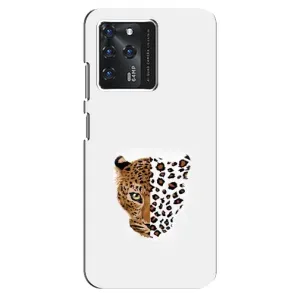 Чехол с леопардовым принтом на Google Pixel 2 XL (Леопард на белом)