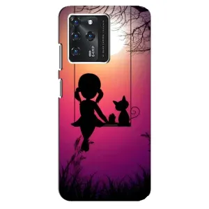 Девчачий Чехол для Google Pixel 2 XL (На качели)