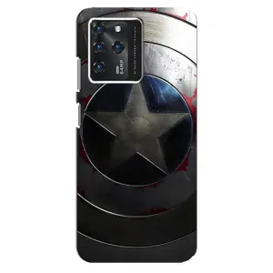 Чехол с Щитом Капитана Америки на Google Pixel 2 XL (Ретро Щит Капитана)