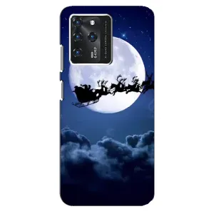Чехол Санта Клаус для Google Pixel 2 XL (Санта - луна)