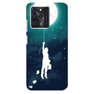 Чехол (ТПУ) с планетами на Google Pixel 2 XL (To The moon)