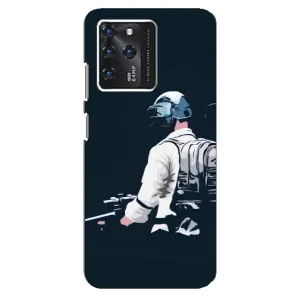 Силиконовый чехол с картинкой "Герой Pubg" на Google Pixel 2 XL (В экиперовке)