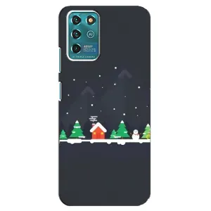 Силиконовый бампер на рождество для Google Pixel 2 (Город зимний)