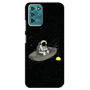 Силиконовый Чехол с принтом "Космонавты" на Google Pixel 2 (Космонавт на рыбалке)