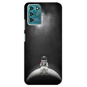 Силиконовый Чехол с принтом "Космонавты" на Google Pixel 2 (Космонавт романтик)