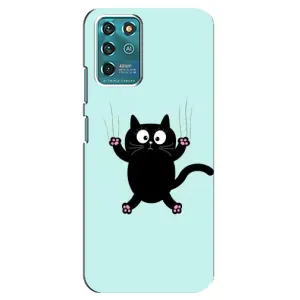 Силиконовый чехол с котиком для Google Pixel 2 (Падающий кот)