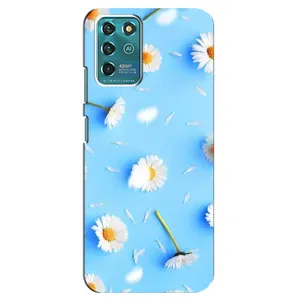 Чохол з Квітами для Google Pixel 2 (ромашки на блакитному)