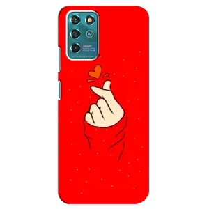 Чехлы (Знак сердечка) на Google Pixel 2 (Сердце на красном)