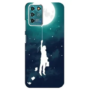 Чехол (ТПУ) с планетами на Google Pixel 2 (To The moon)