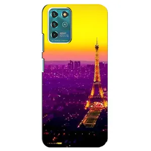 Чехол с Эйфелевой башней на Google Pixel 2 (Яркая башня)