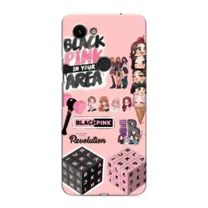 Чехлы с картинкой для Google Pixel 3 XL (BLACK PINK коллаж)