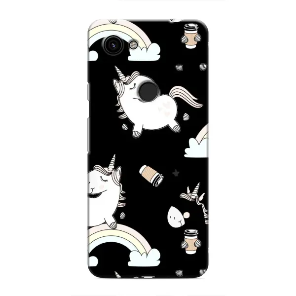 Чехол с рисунком «Единорог с кофе» для Google Pixel 3 XL Чехол с рисунком «Единорог с кофе» для Google Pixel 3 XL